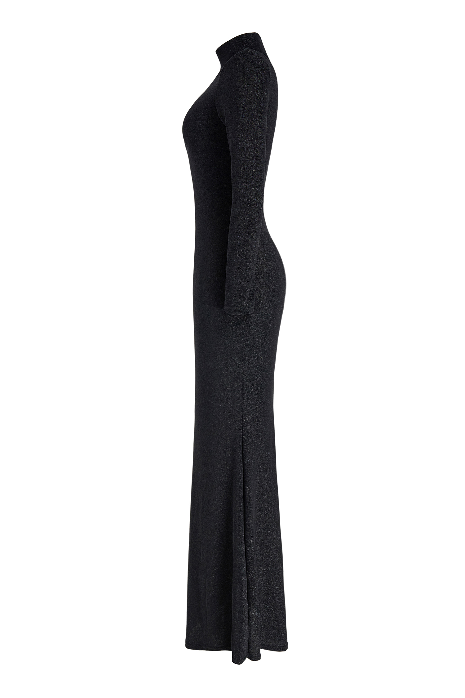 Luxury High Neck Cut-Out Maxi Dress