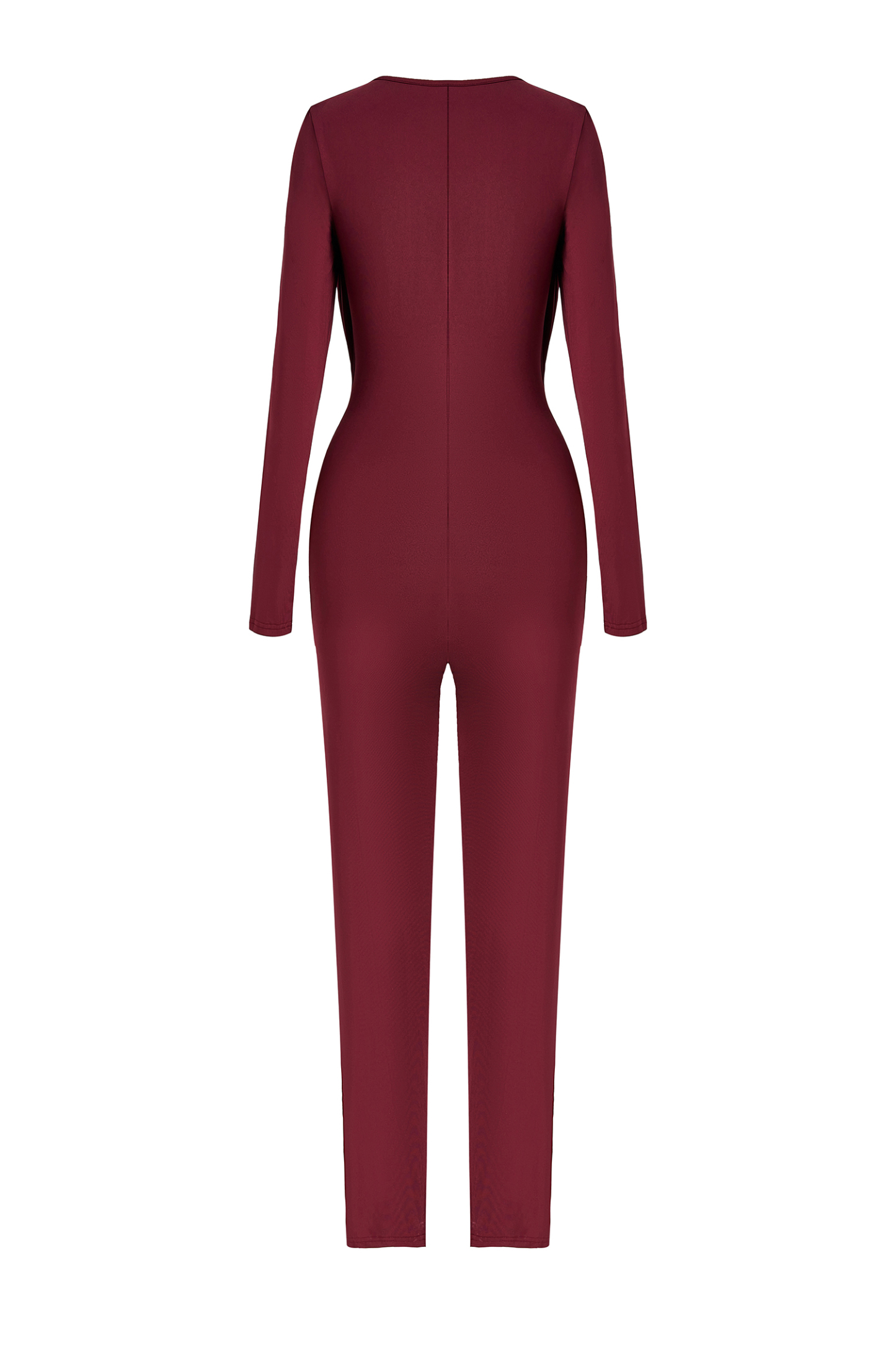 Solid Swing Collar Metal Decorations Jumpsuit