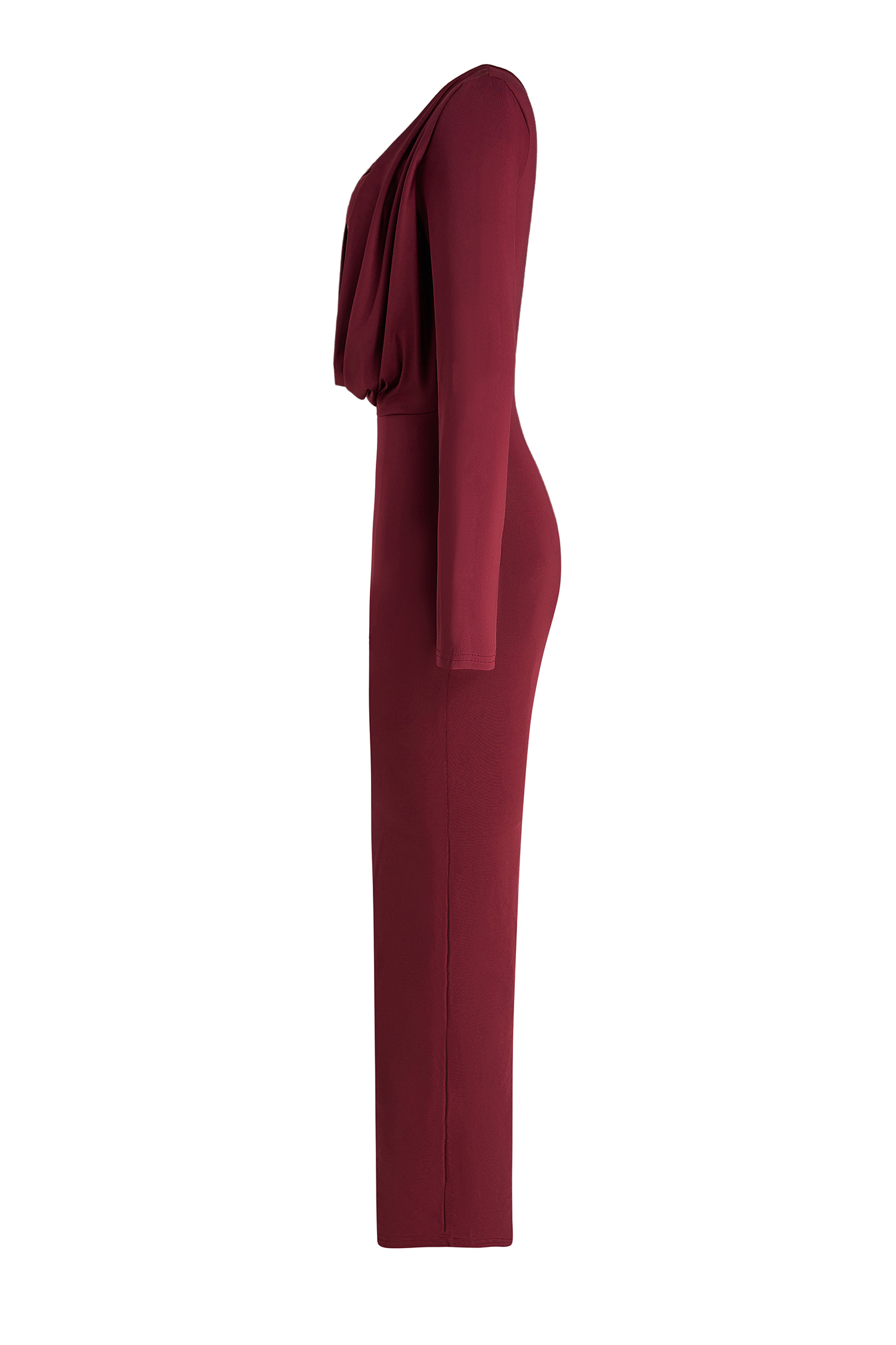 Solid Swing Collar Metal Decorations Jumpsuit