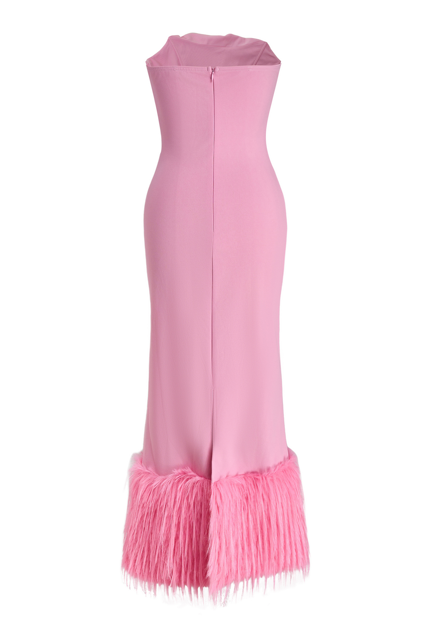 Off-Shoulder Corset Slit Midi Dress