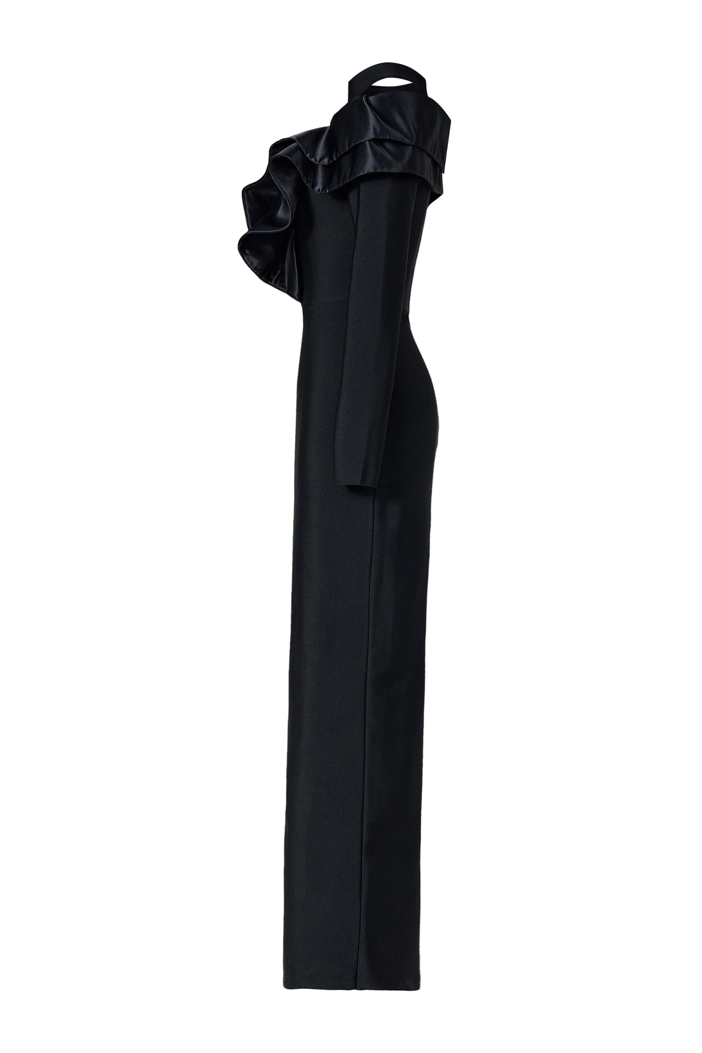 Bandage Splicing Satin  Rhinestone  Maxi Dress