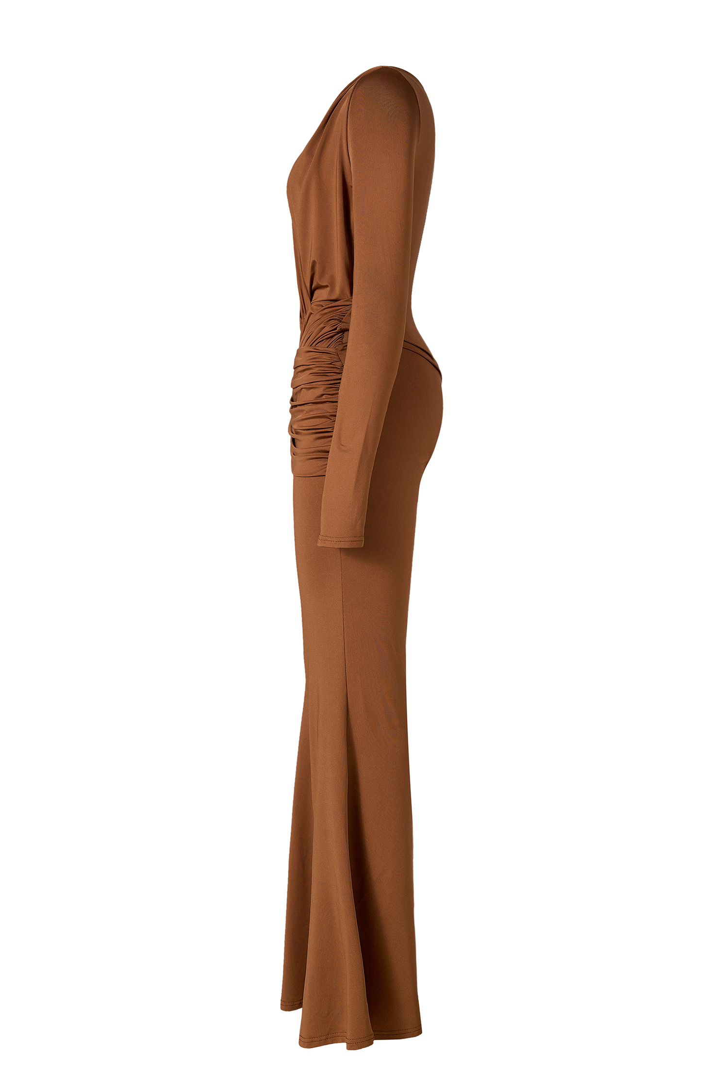 Long Sleeve V-Neck Hight Waist Jumpsuit