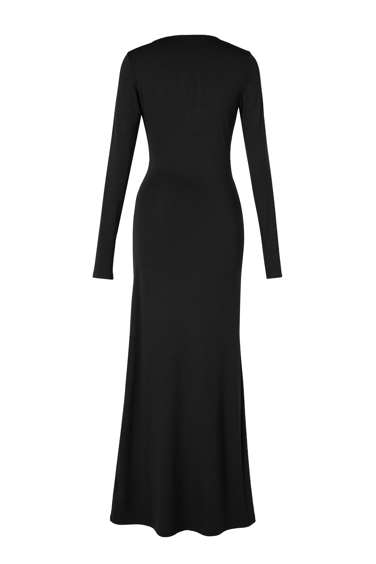 Cut-Out Lace Long Sleeve Maxi Dress