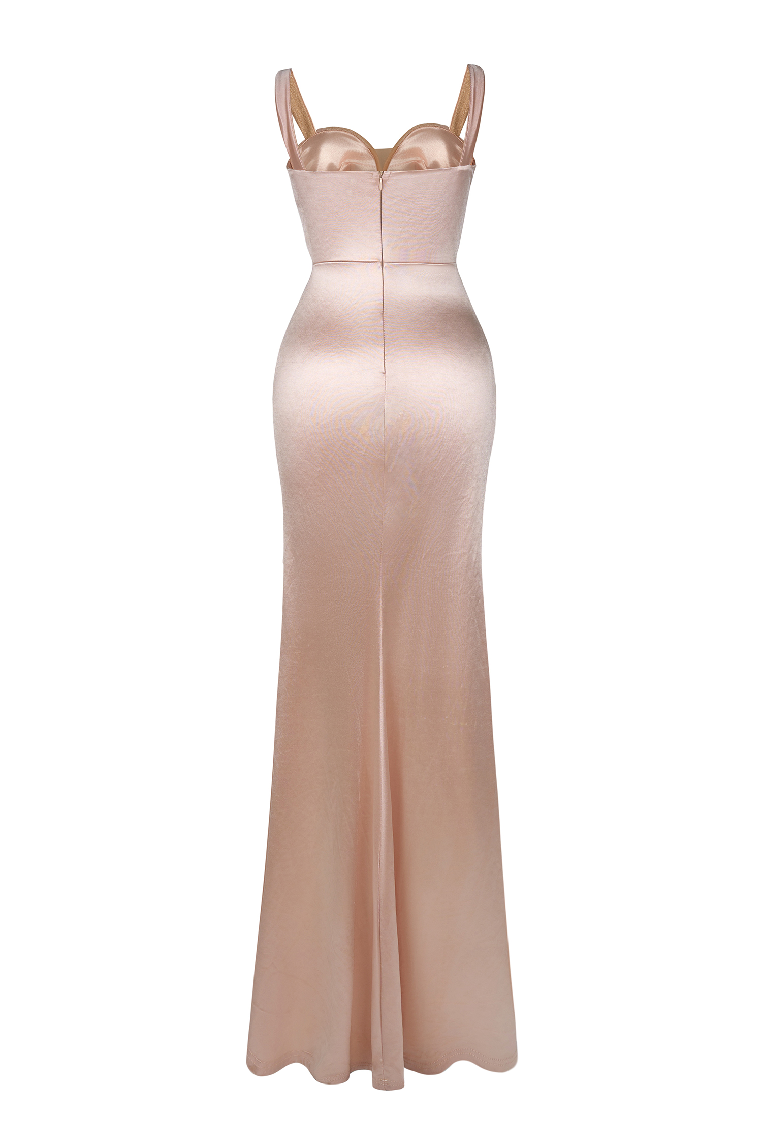 Off-Shoulder Sweetheart Neck Pleated Maxi Dress