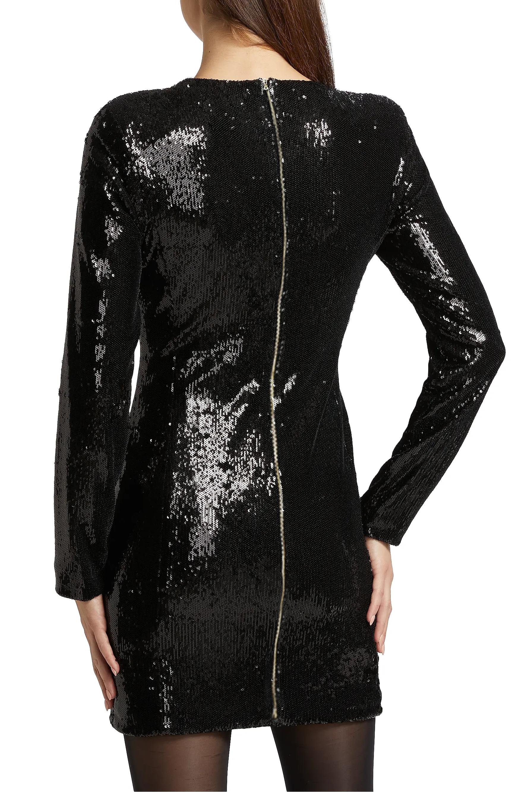 Sequin Long Sleeve Mini Dress