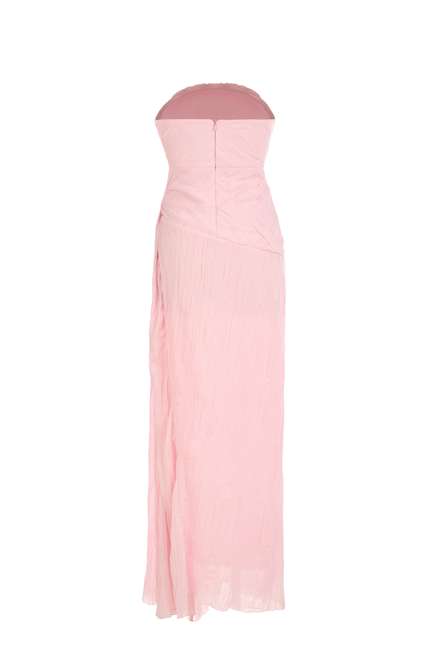 Solid Pleated Off-Shoulder Maxi Dress