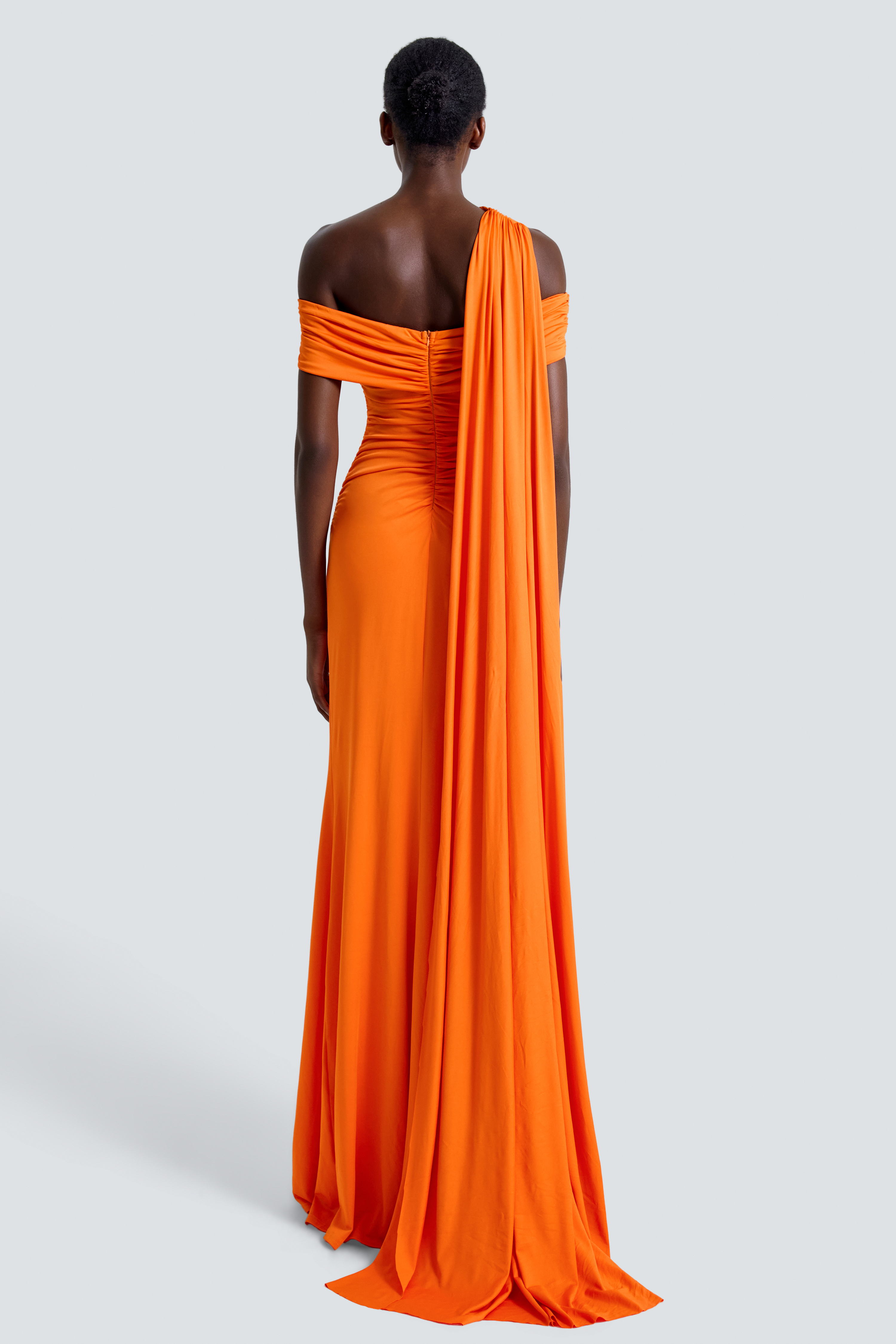 Jersey Knotted Slit Maxi Dress