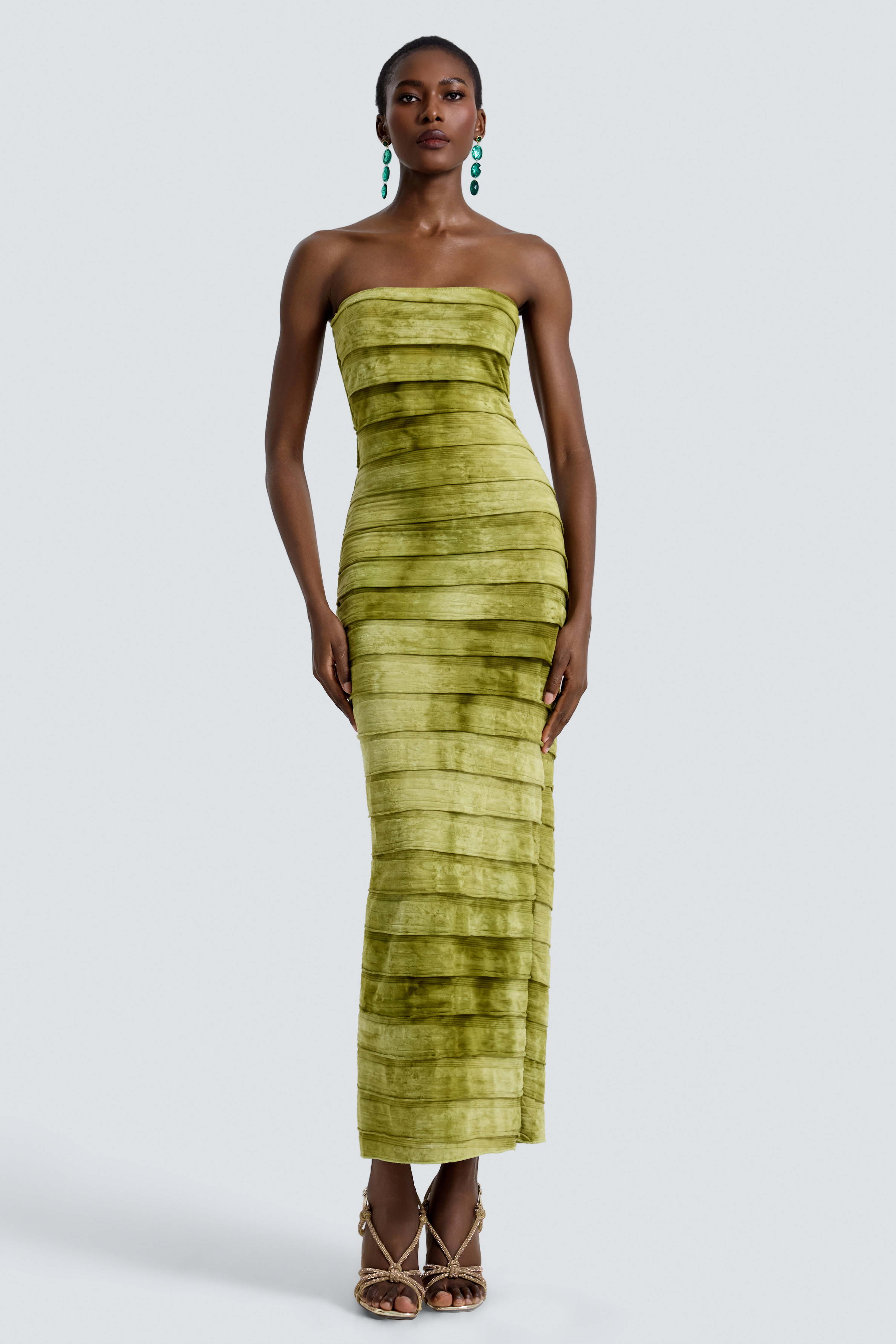 Jersey Tie Dye Off-Shoulder Maxi Dress