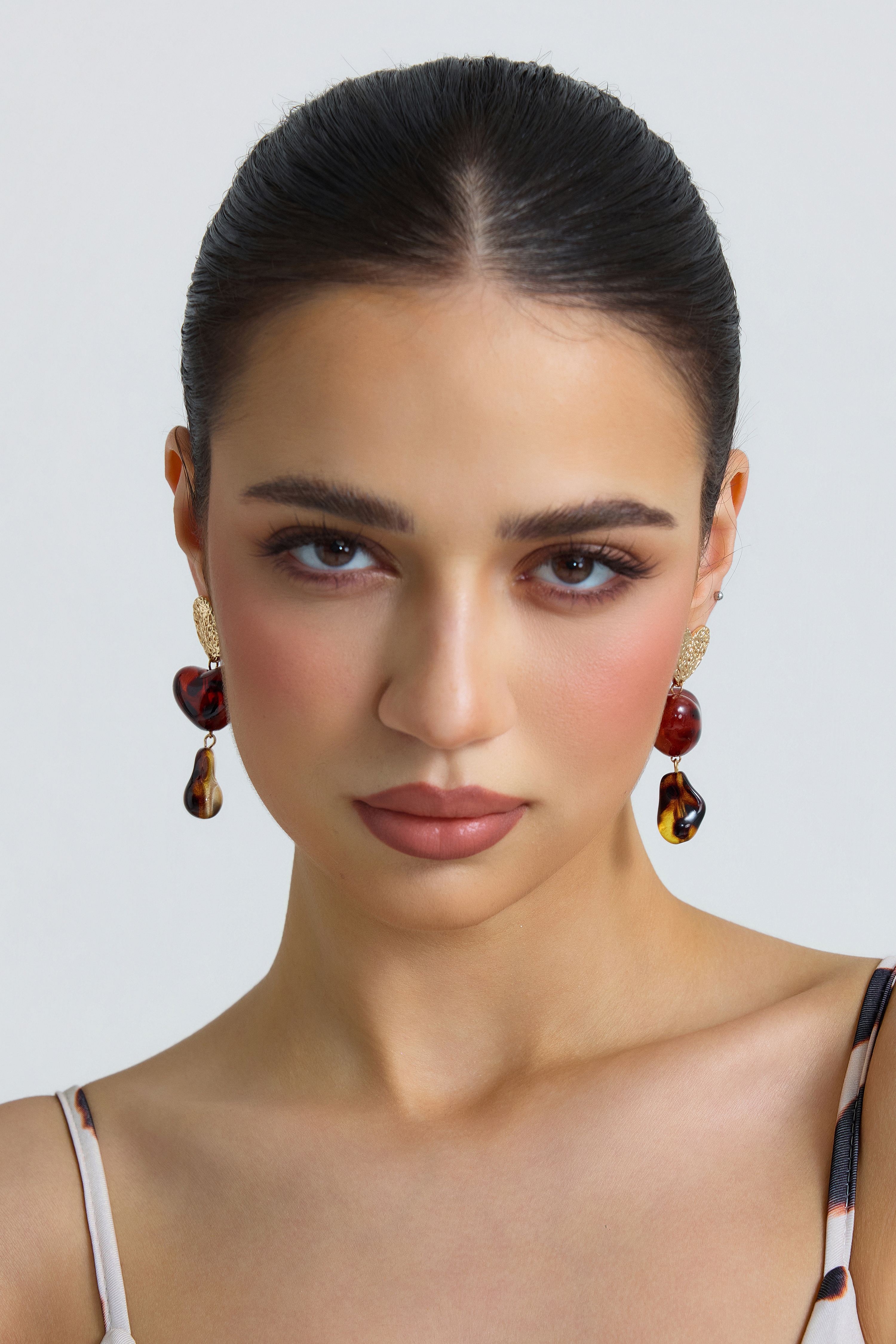 Heart Shape Resin Earrings