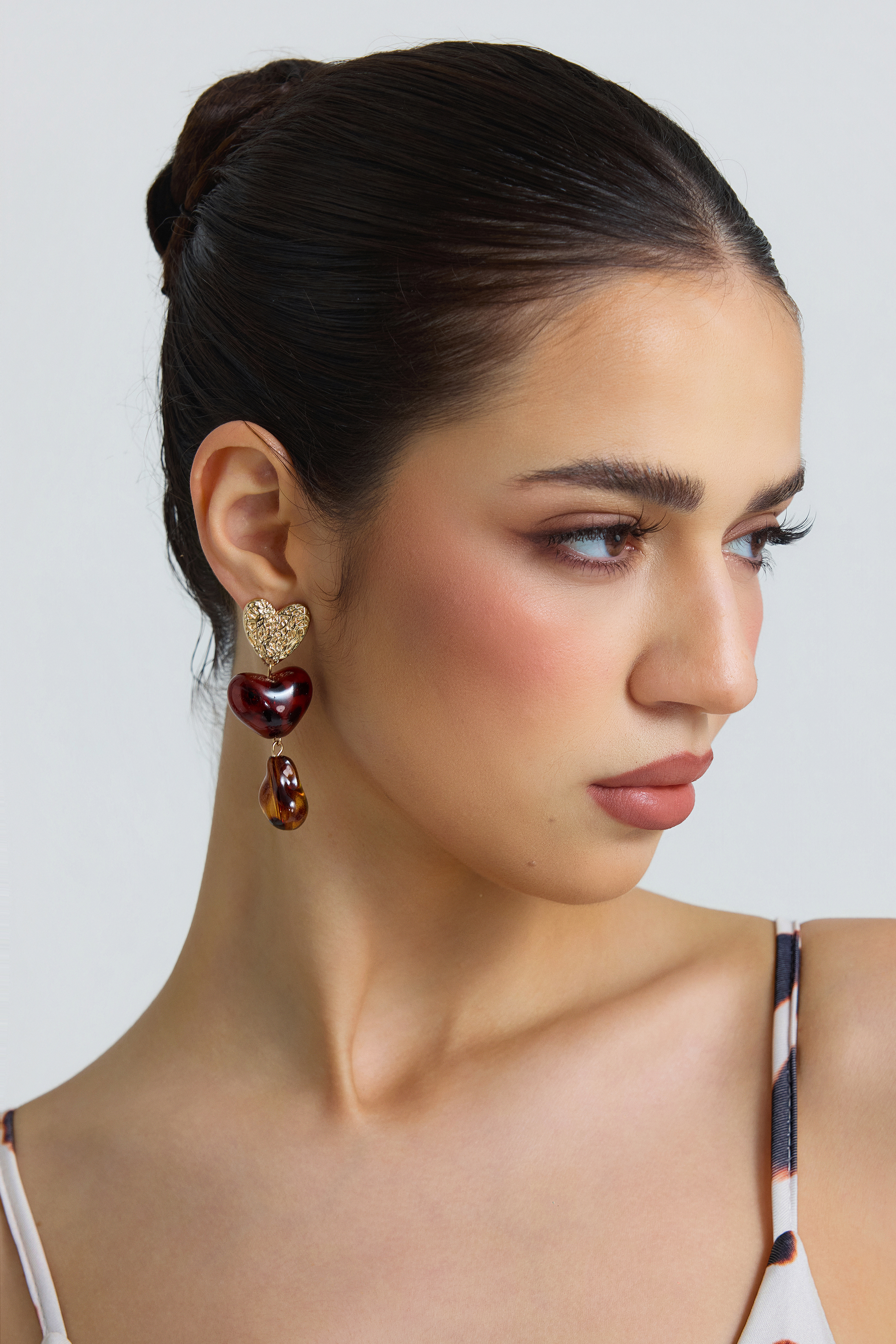 Heart Shape Resin Earrings