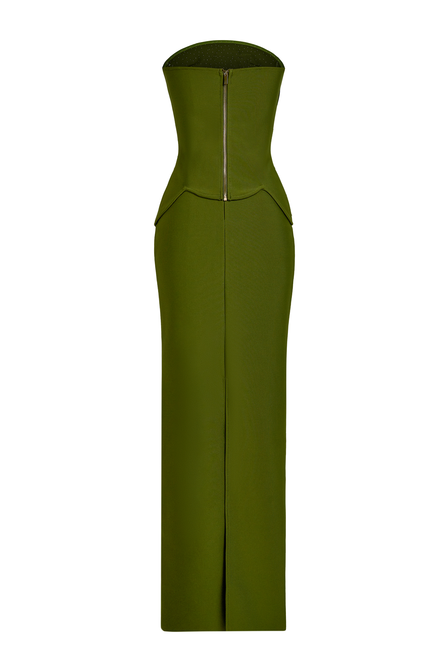 Bandage Rivet Off Shoulder Top & Hight Waist  Maxi Skirt Set