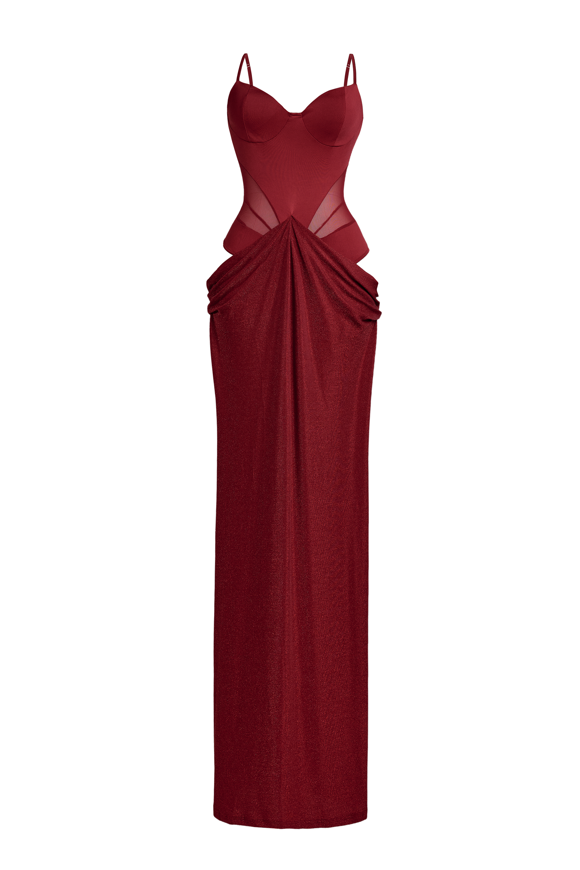 Luxury Sweetheart Neck Sleeveless Maxi Dress