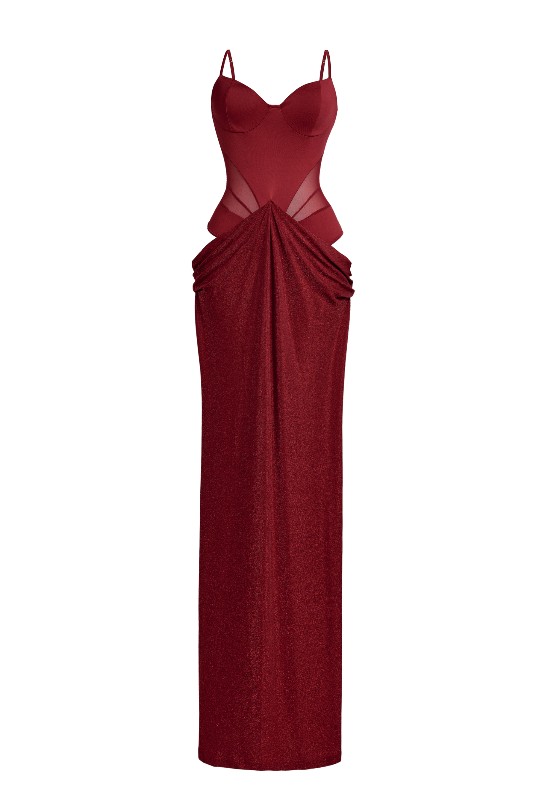 Luxury Sweetheart Neck Sleeveless Maxi Dress