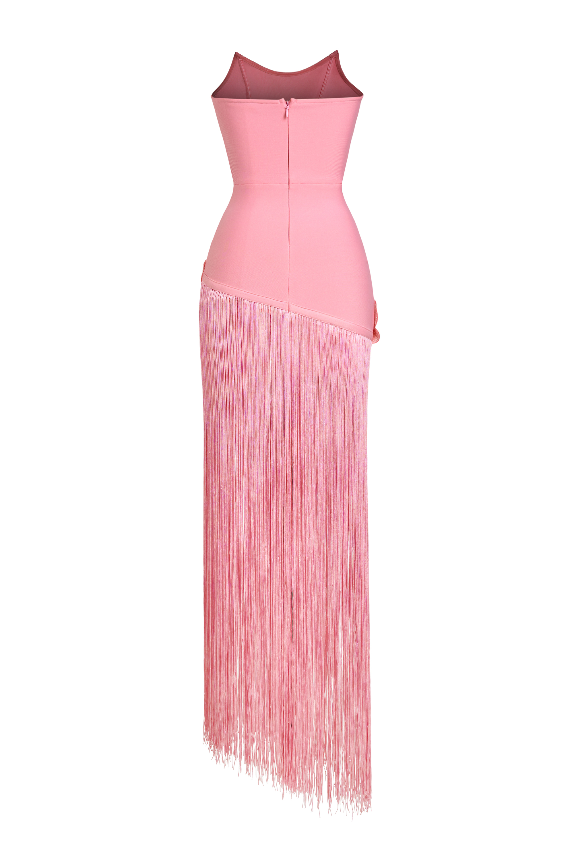 Beaded Embroidered Tassel Maxi Dress
