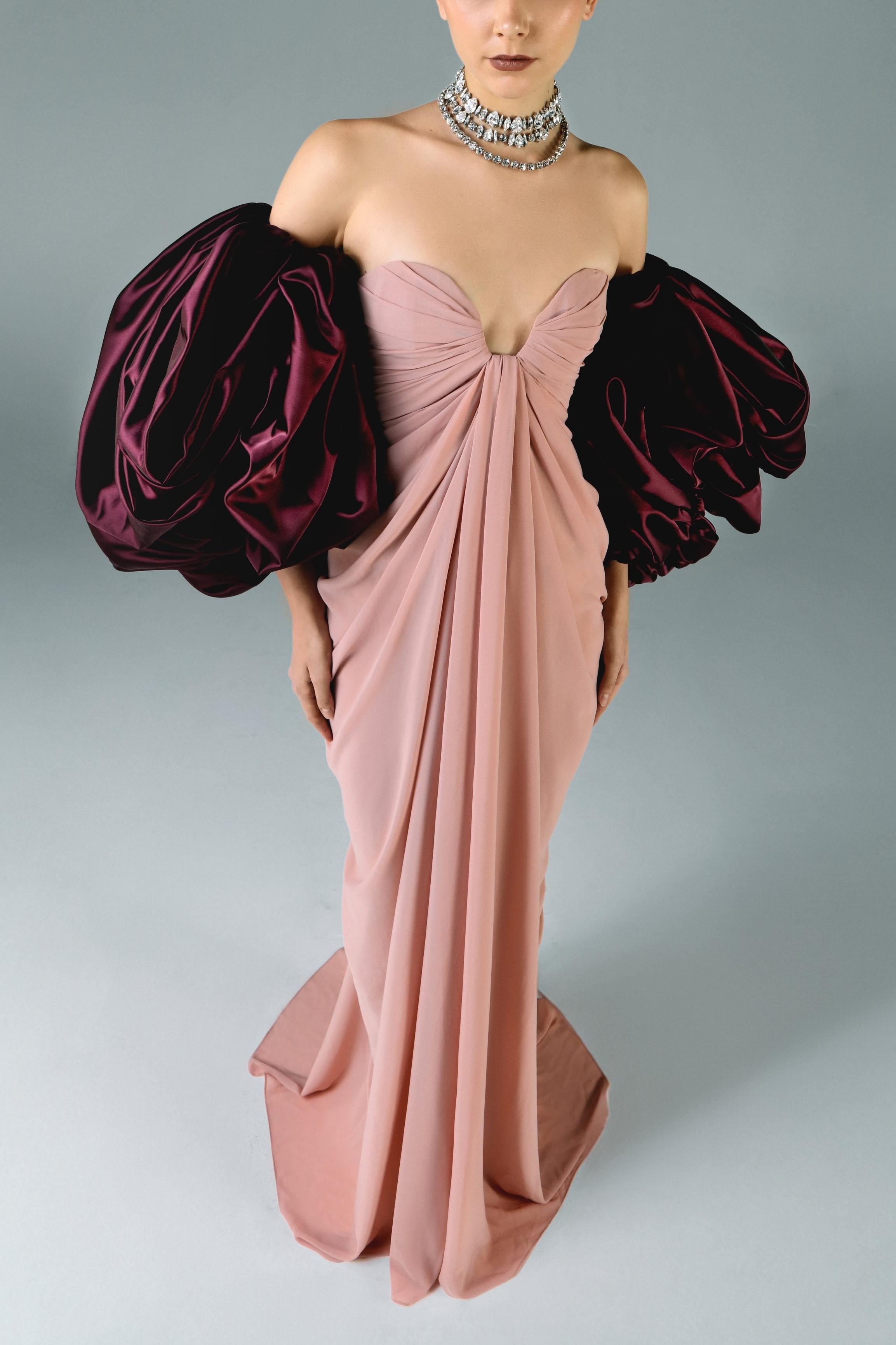 Satin Sleeveless Gathering Maxi Dress