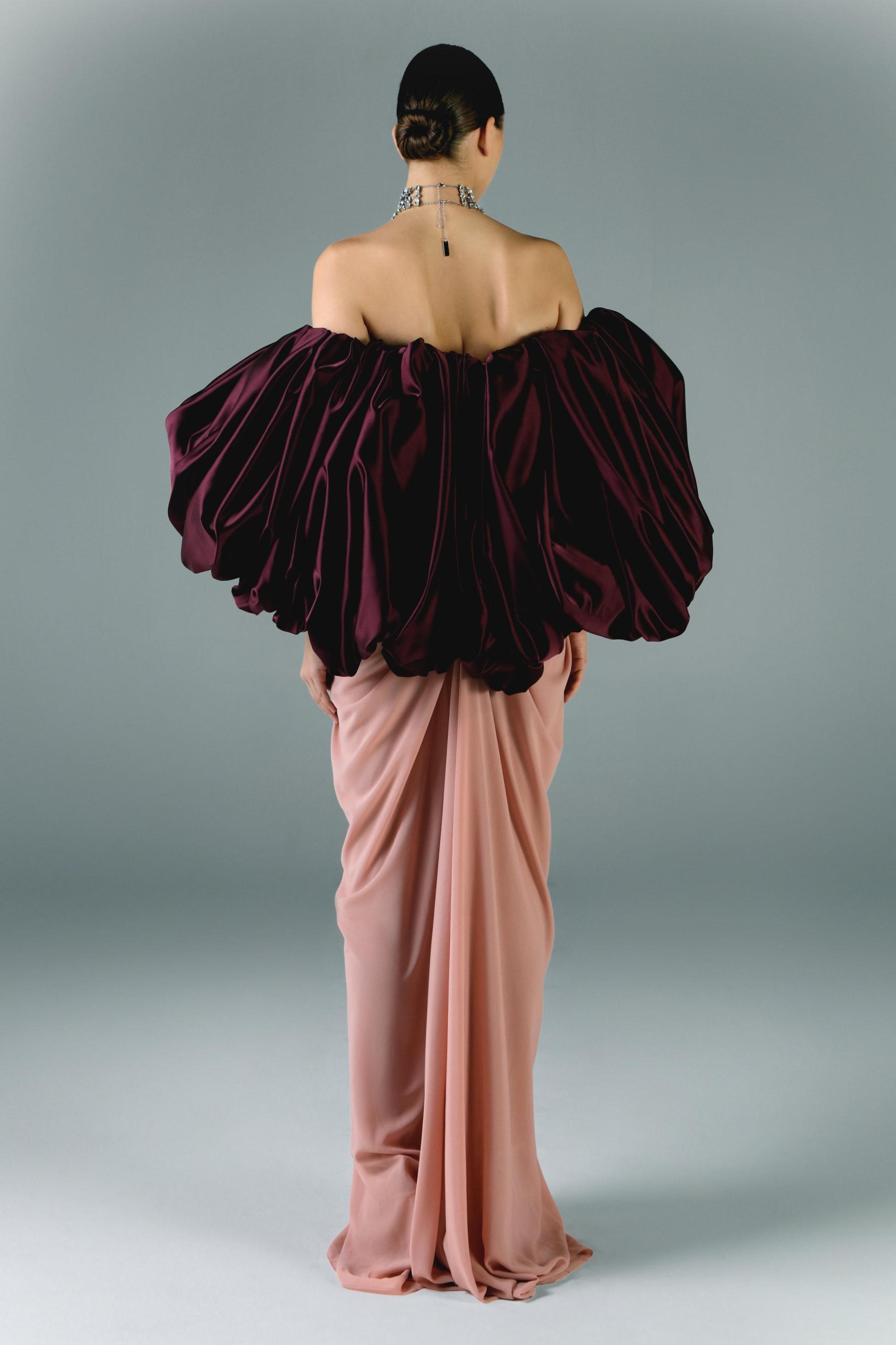 Satin Sleeveless Gathering Maxi Dress