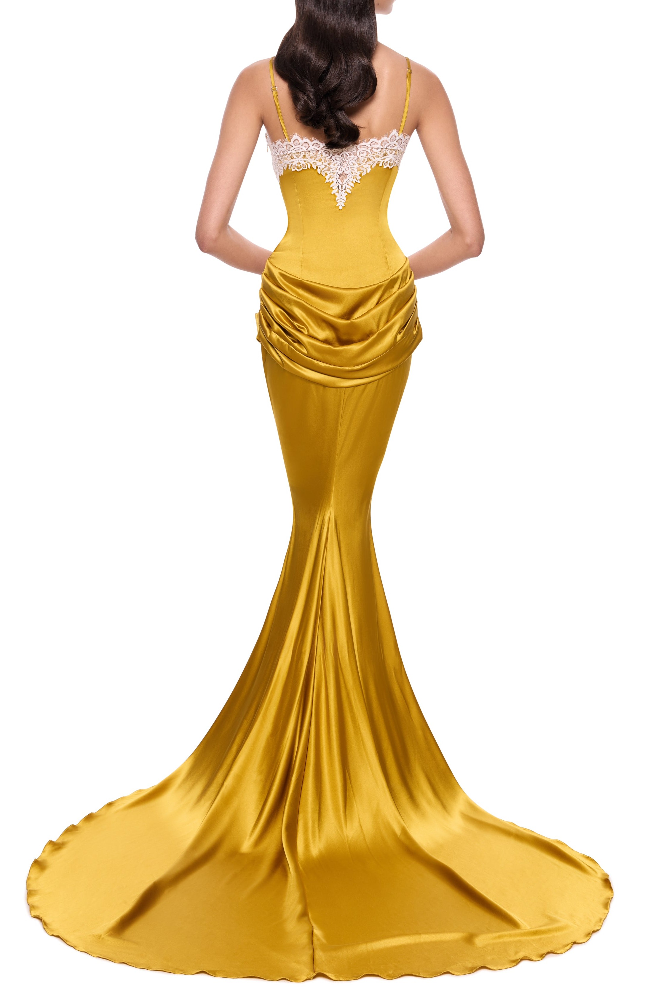 Satin Lace Slip Maxi Dress