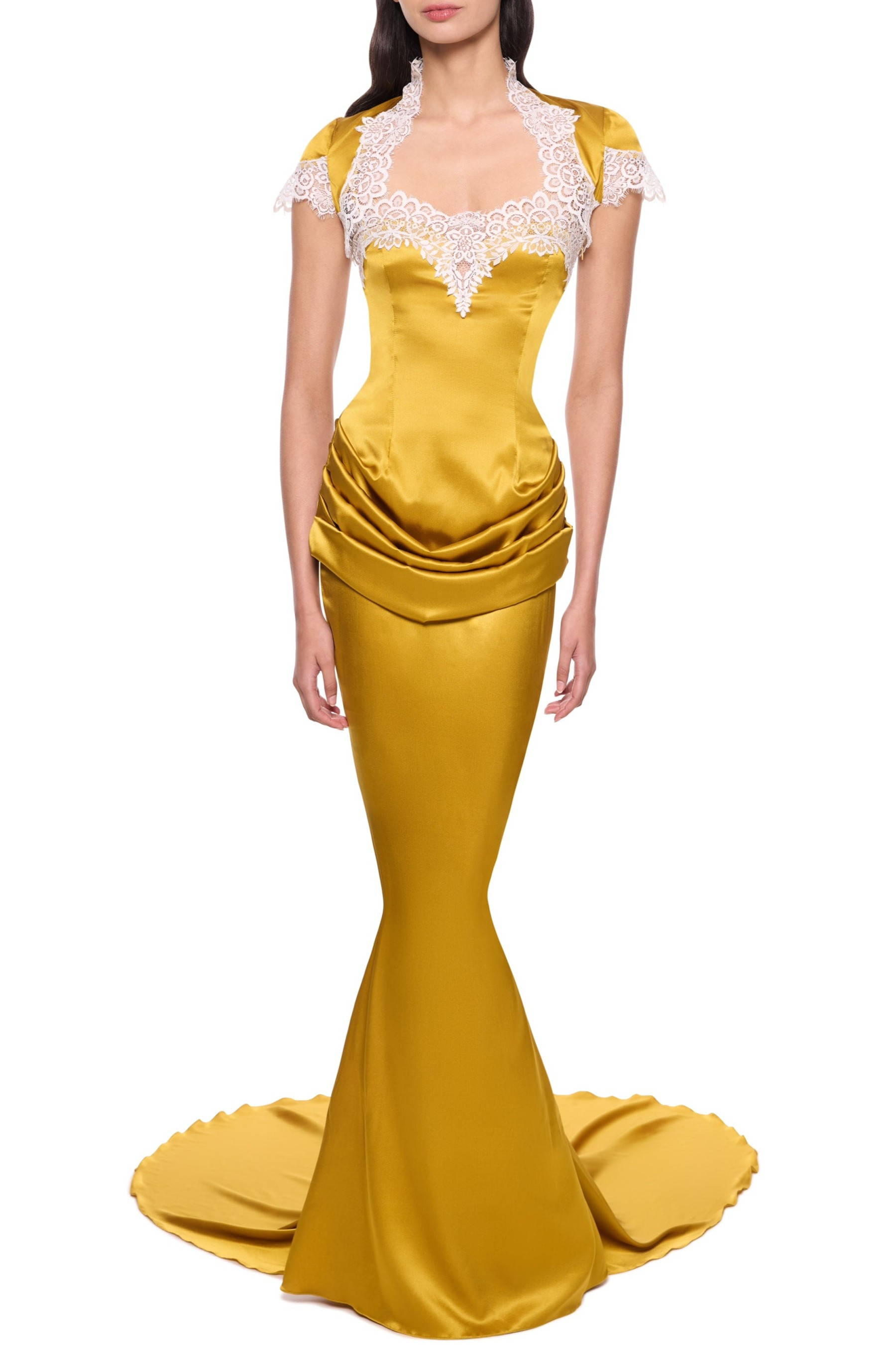 Satin Lace Slip Maxi Dress