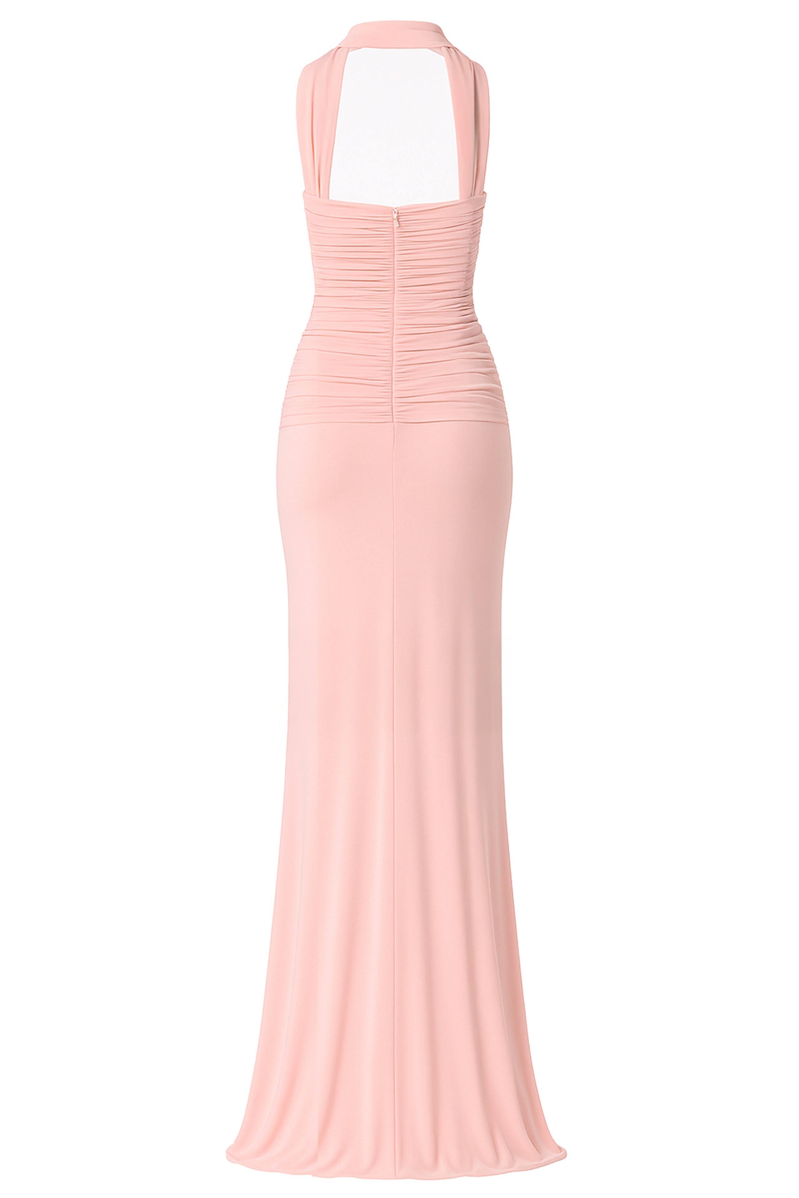 Solid Gathering Off Shoulder Maxi Dress