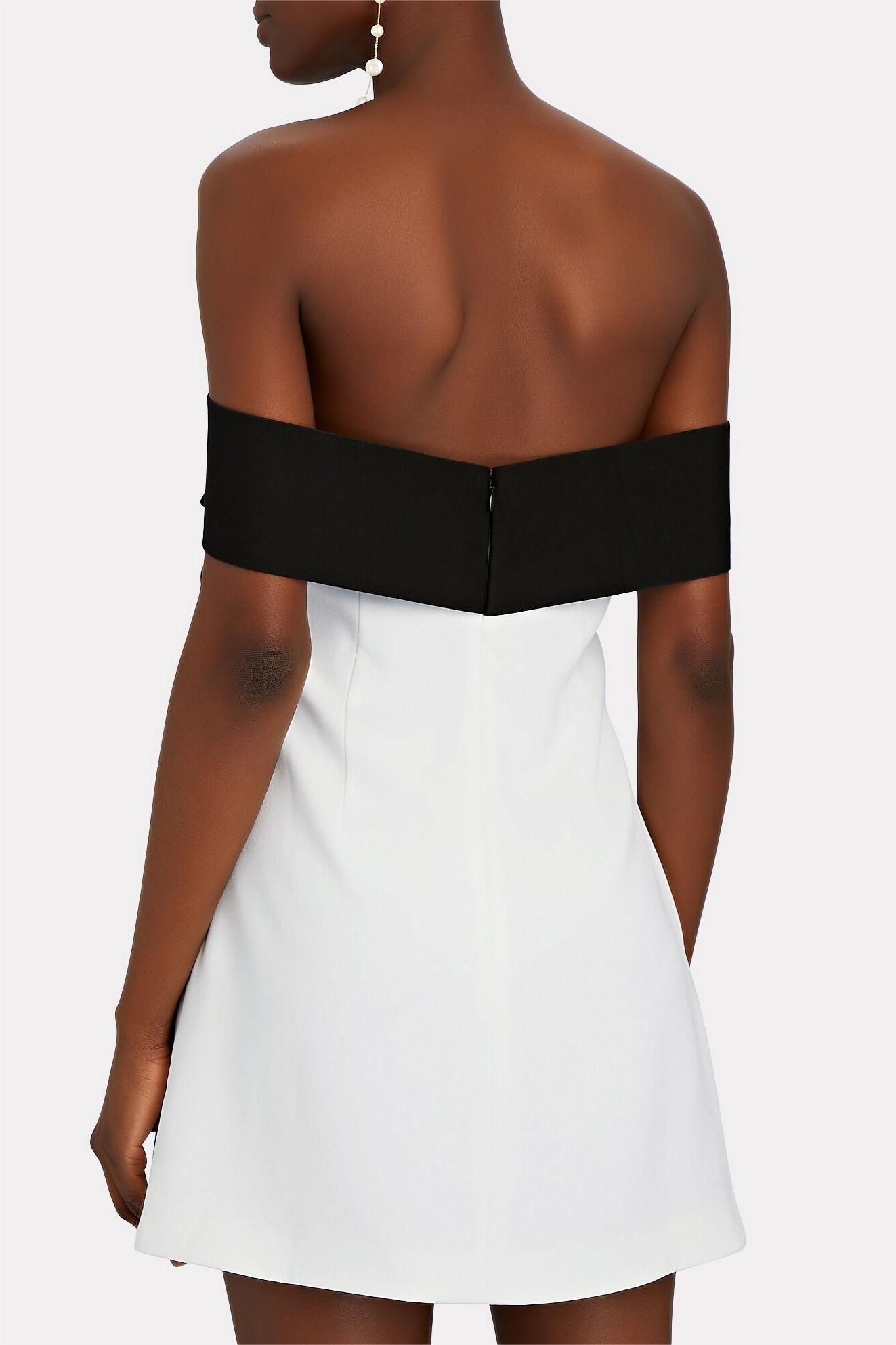 Off-Shoulder Bow Mini Dress