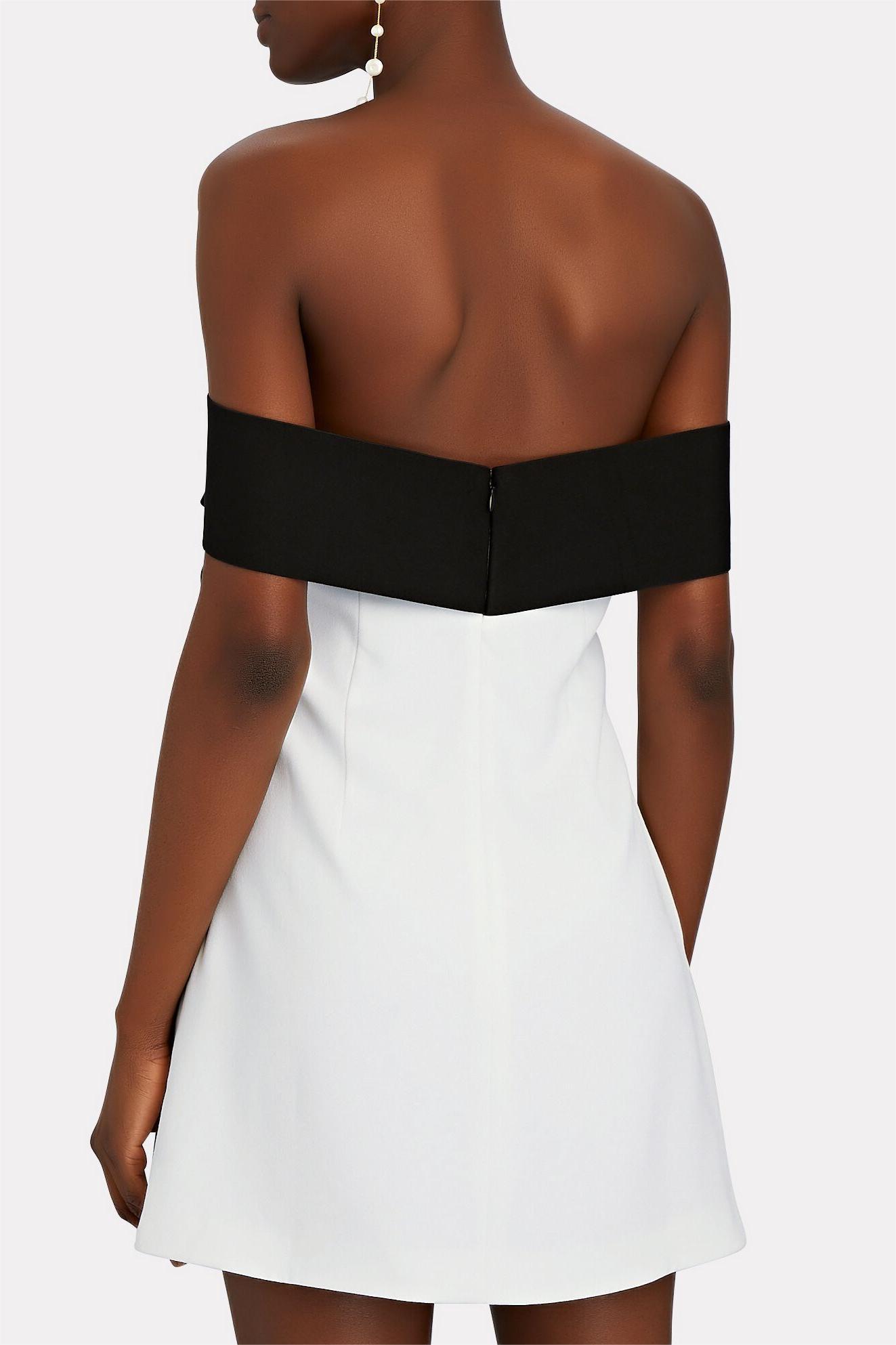 Off-Shoulder Bow Mini Dress