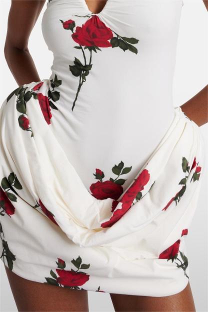 Floral Off-Shoulder Mini Dress