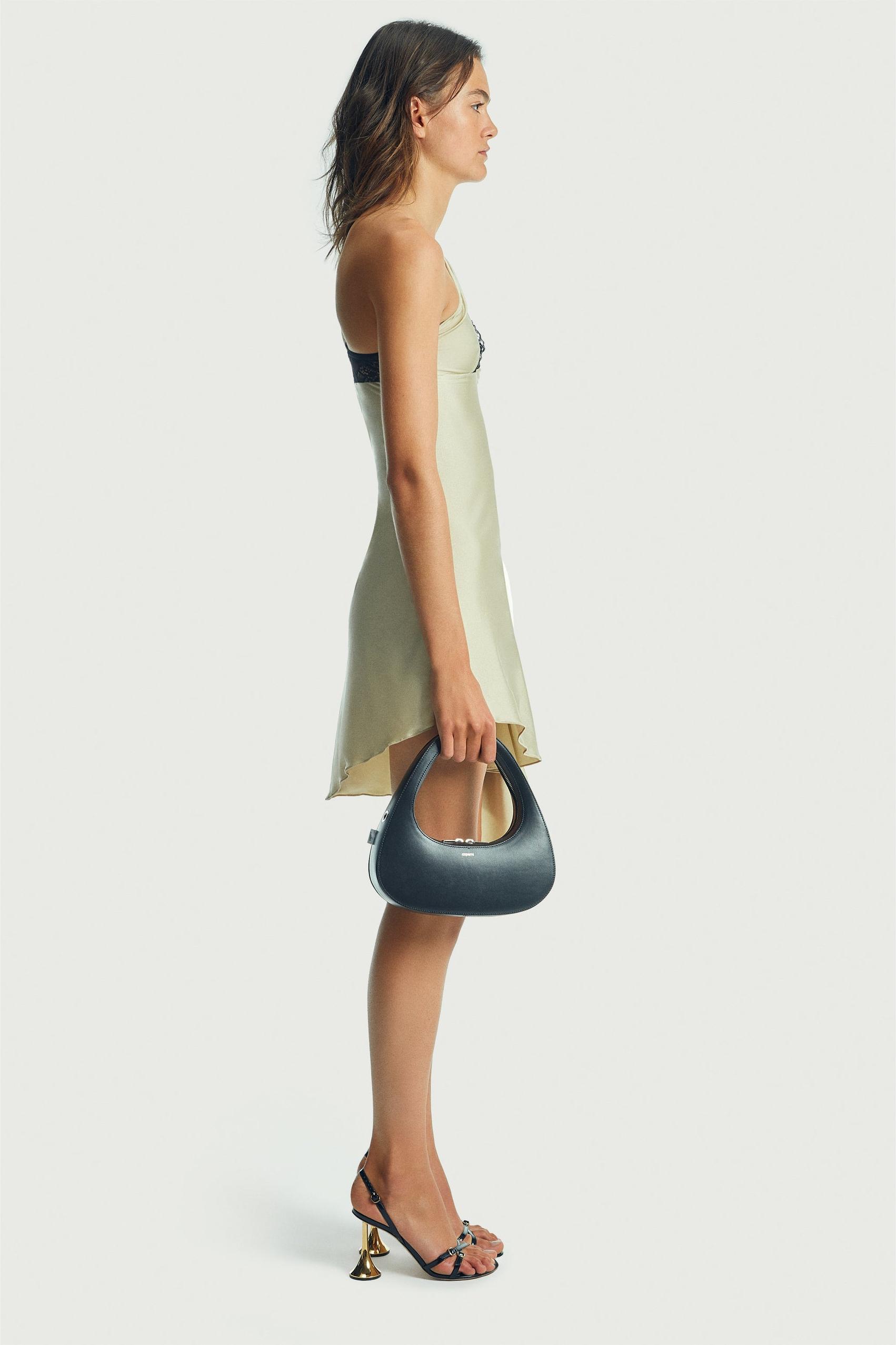 Lace Splicing One-Shoulder Mini Dress