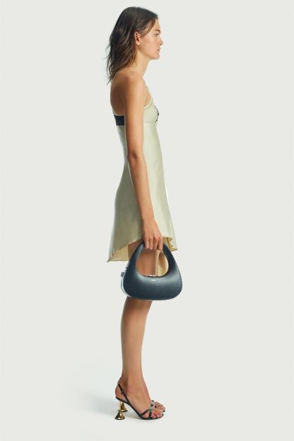 Lace Splicing One-Shoulder Mini Dress