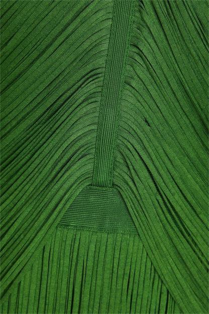 Tassel Solid Sleeveless Midi Dress