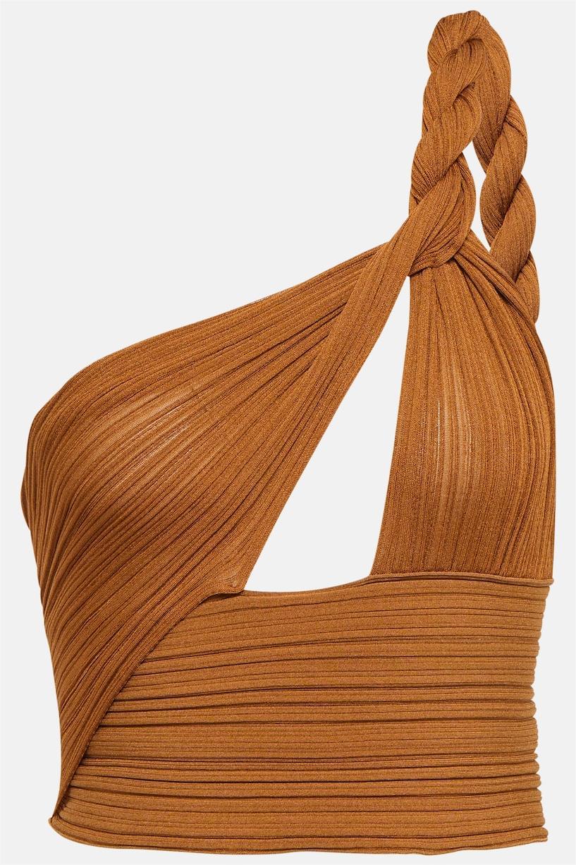 One-Shoulder Cut-Out Top & High Waist Maxi Skirt Set