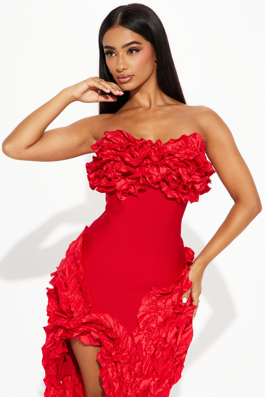 Off Shoulder Tassel Solid Mini Dress