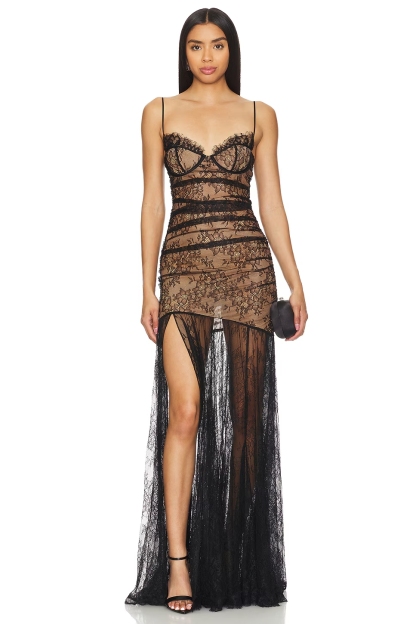 Lace Sweetheart Neck Sleeveless Maxi Dress