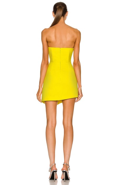 Rhinestone Flower Off-Shoulder Split Mini Dress