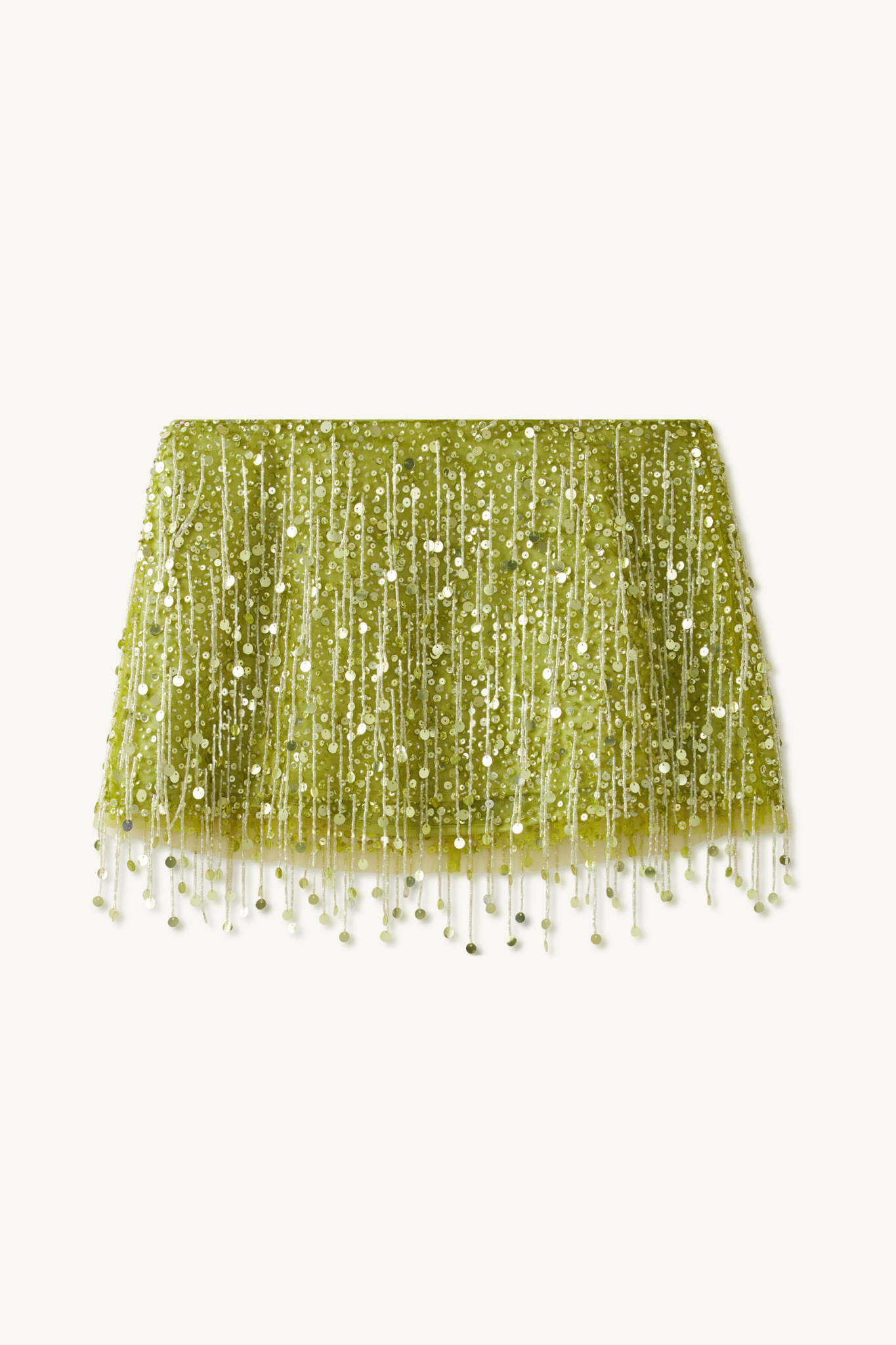 Sequin Tassel Slip Top & Low Waist Mini Skirt Set