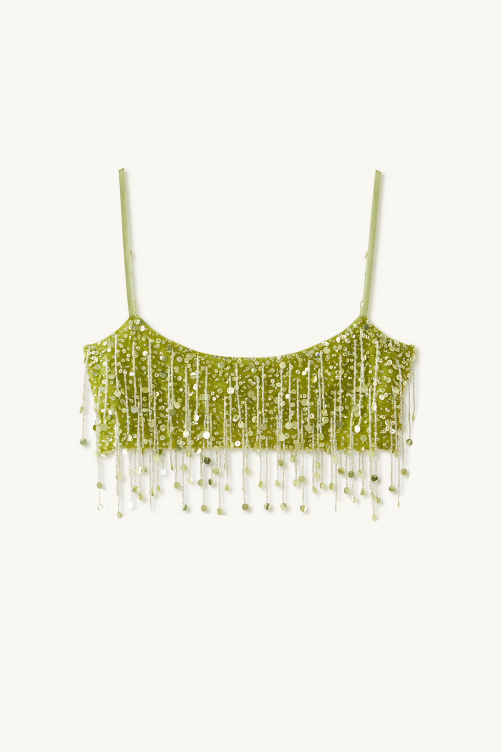 Sequin Tassel Slip Top & Low Waist Mini Skirt Set