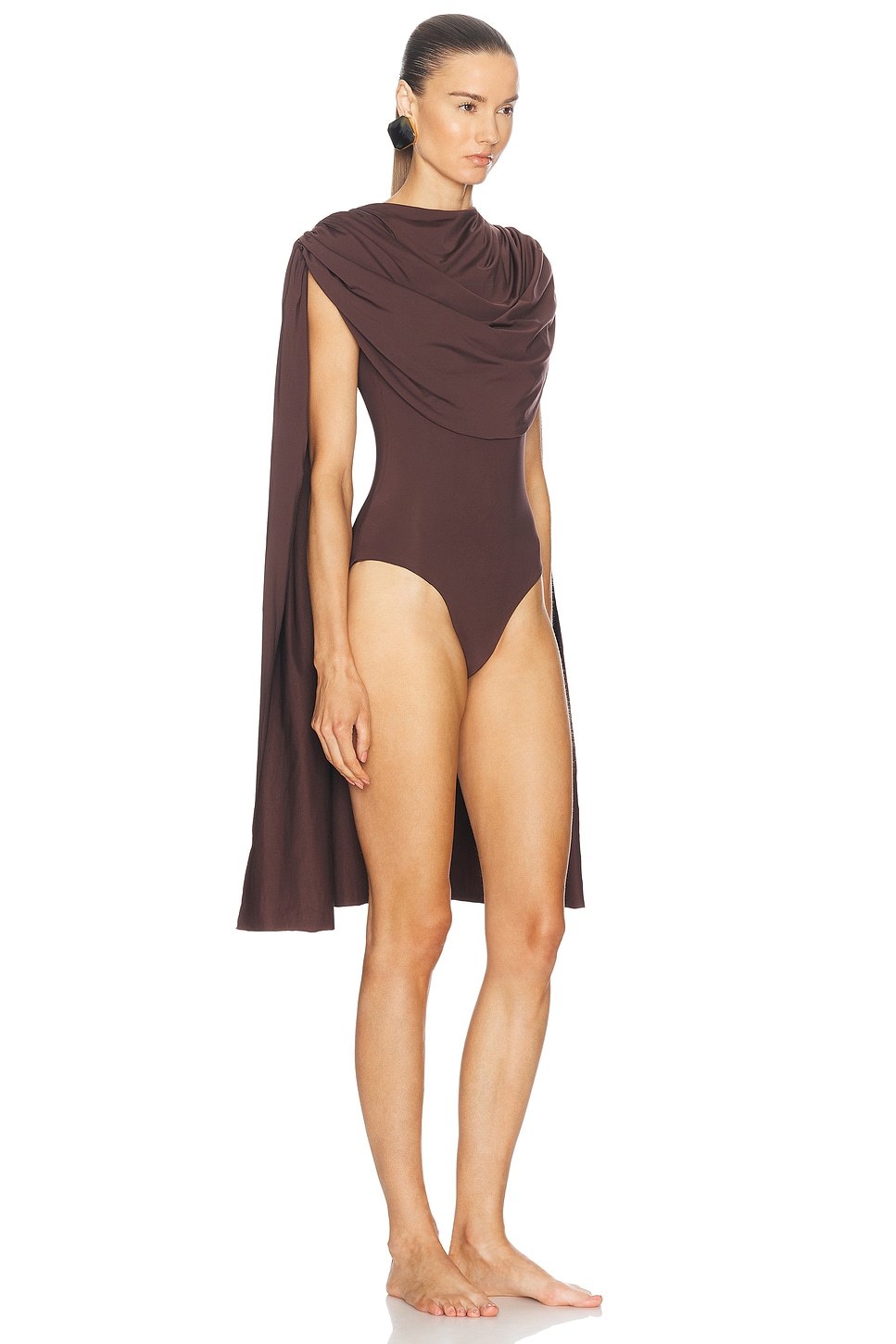 Solid Jersey Cape Sleeve Bodysuit