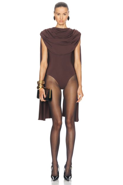 Solid Jersey Cape Sleeve Bodysuit