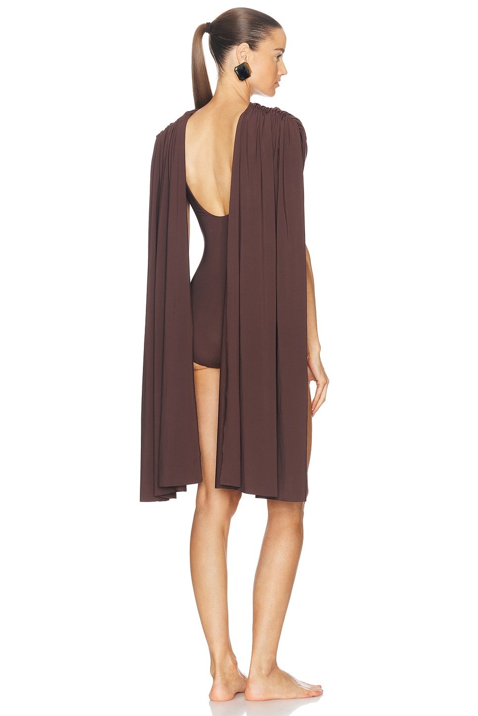 Solid Jersey Cape Sleeve Bodysuit