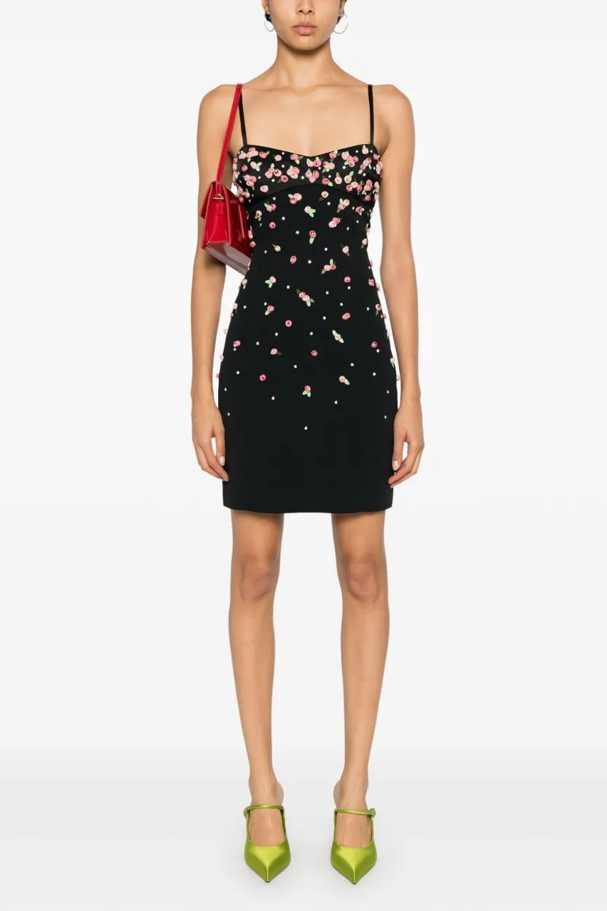 3D Flower Bandage Mini Dress