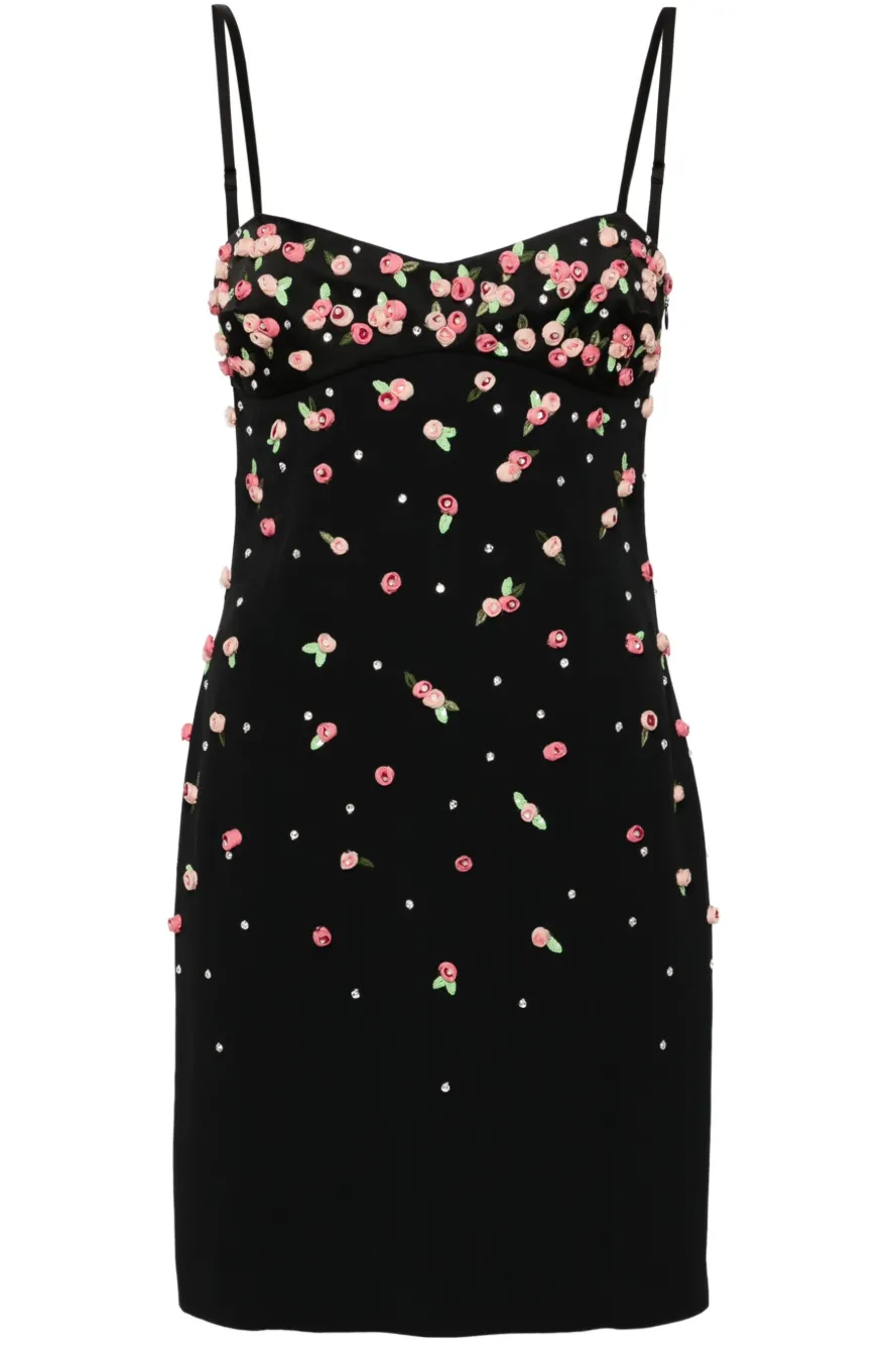 3D Flower Bandage Mini Dress