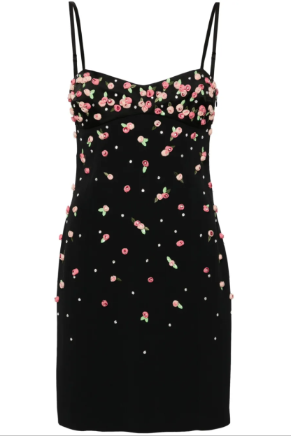 3D Flower Bandage Mini Dress