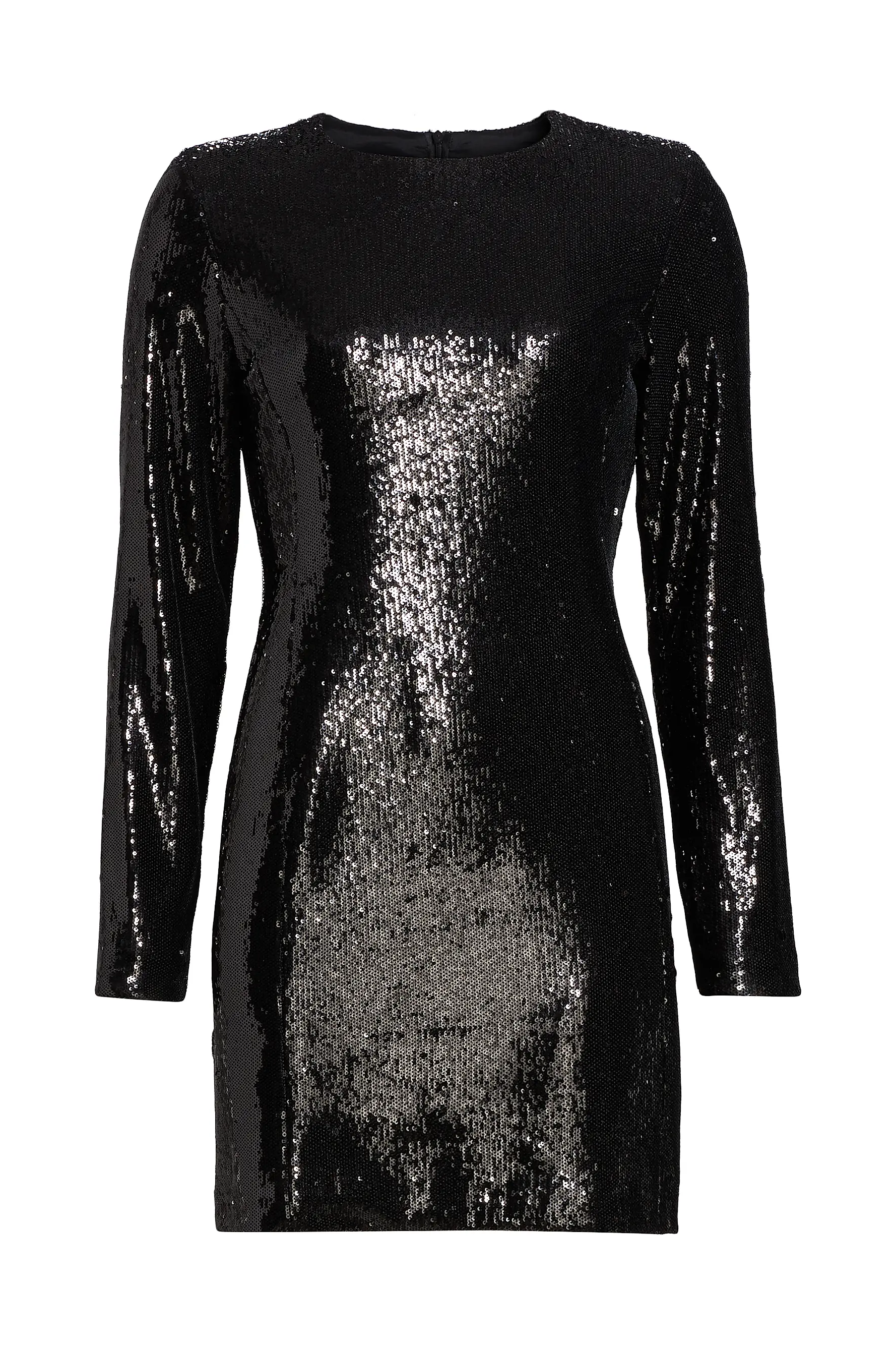 Sequin Long Sleeve Mini Dress