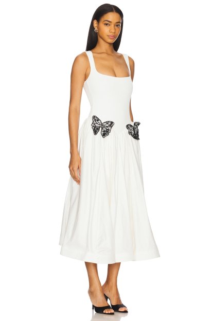Bandage Sequin Butterfly Midi Dress