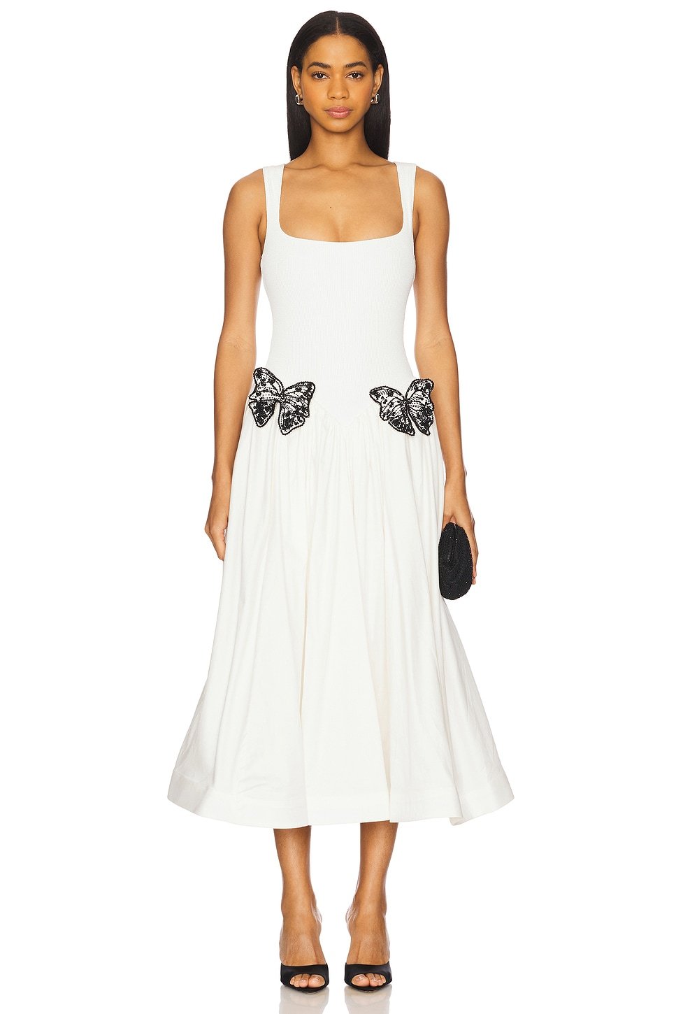 Bandage Sequin Butterfly Midi Dress