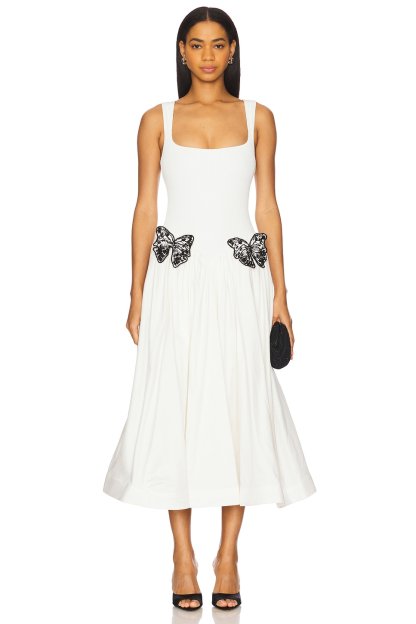 Bandage Sequin Butterfly Midi Dress