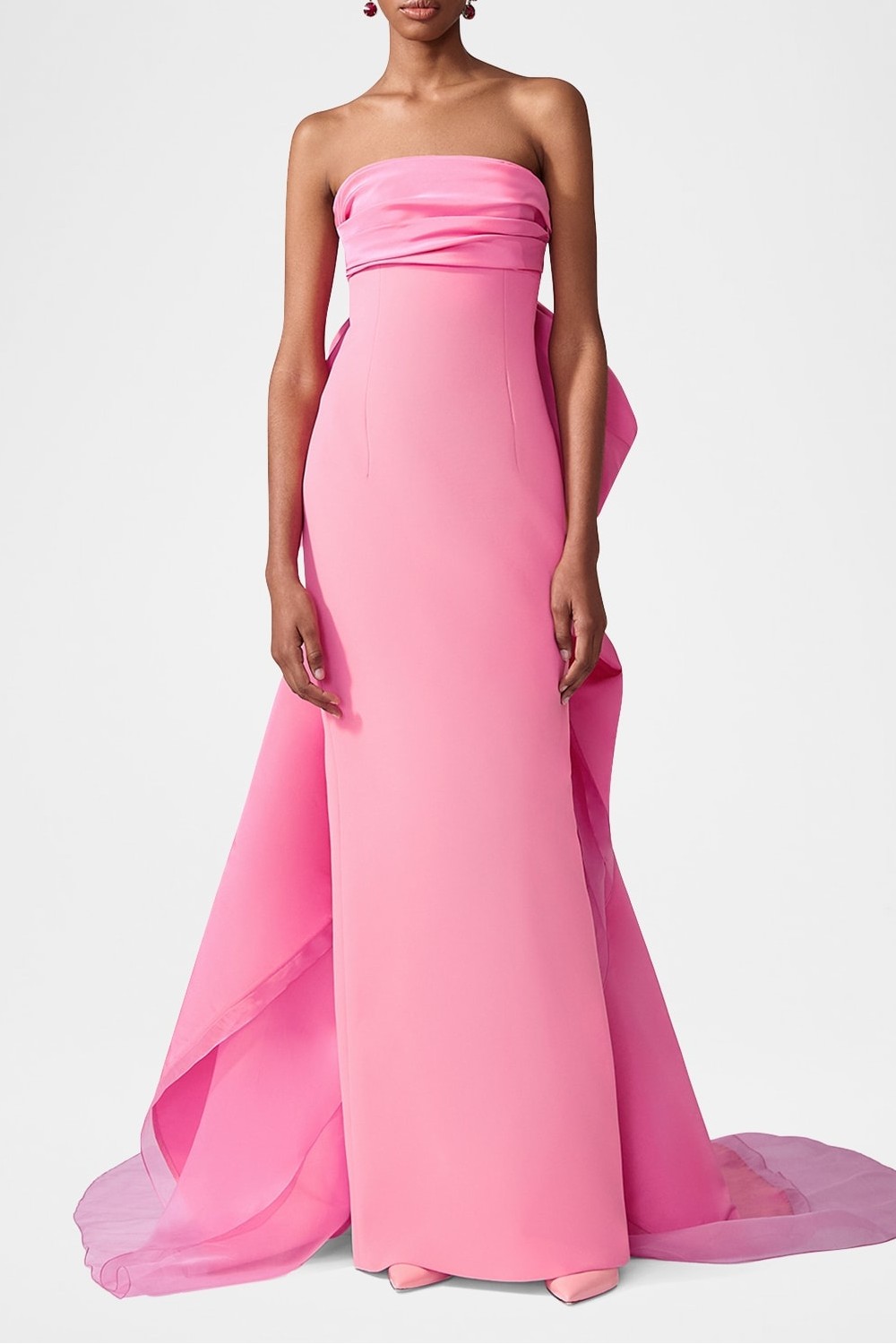 Solid Pleated Off-Shoulder Maxi Dress