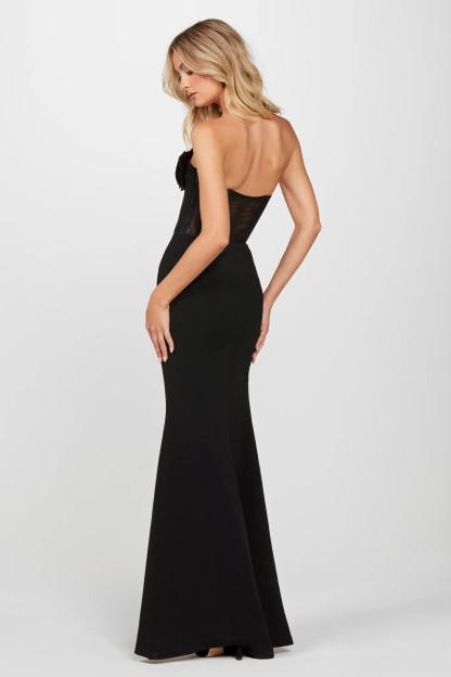 3D Flower Off-Shoulder Corset Maxi Dress