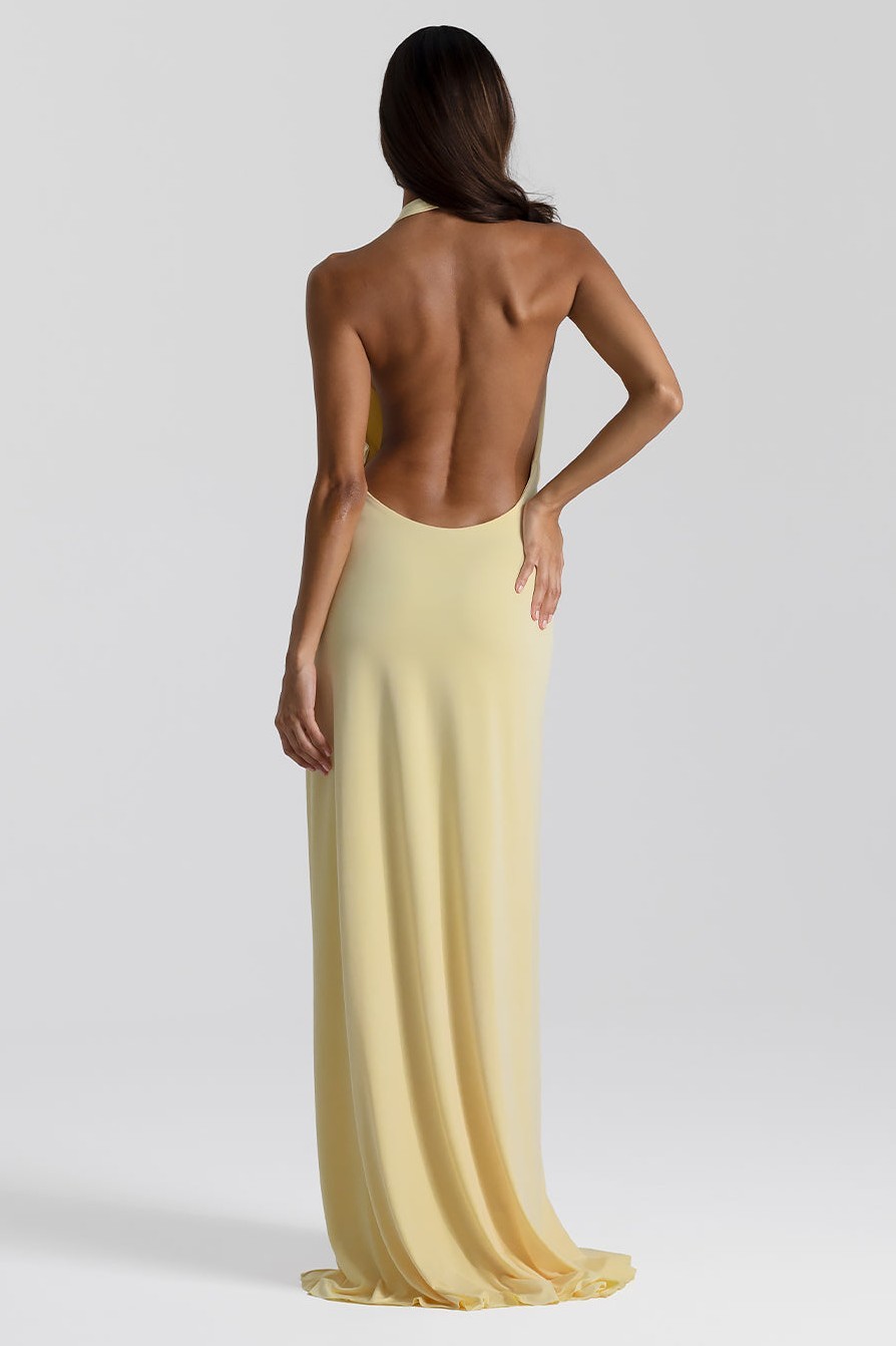 V-Neck Sleeveless Slit Maxi Dress