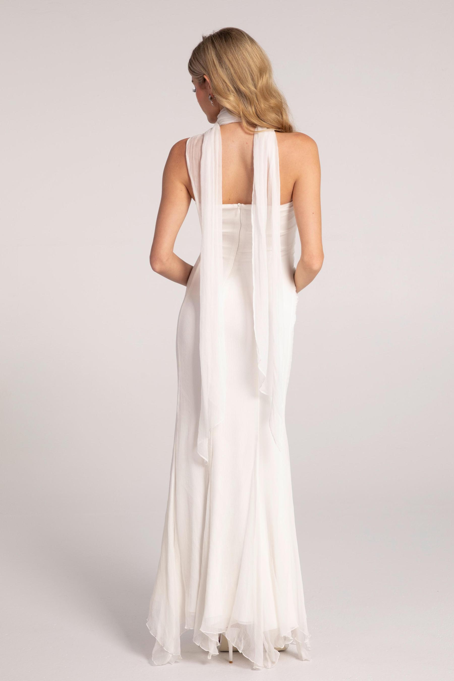 Solid Cut-Out Off-Shoulder Maxi Dress