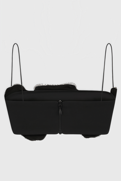 Rhinestone Floral Sleeveless Top & Low Waist Maxi Slit Skirt Set